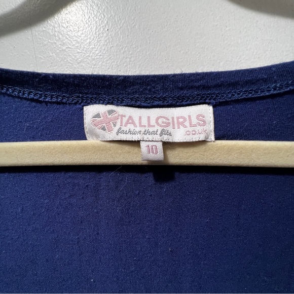 *SALE* TALL 3/4 sleeve blue shirt || TallGirls || US6 - Picture 2 of 2